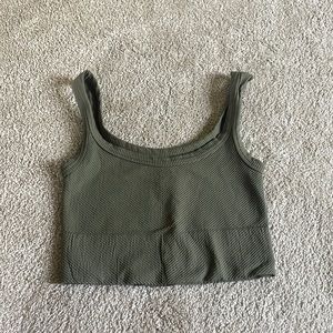 Comfy green bra top from a boutique in NC!